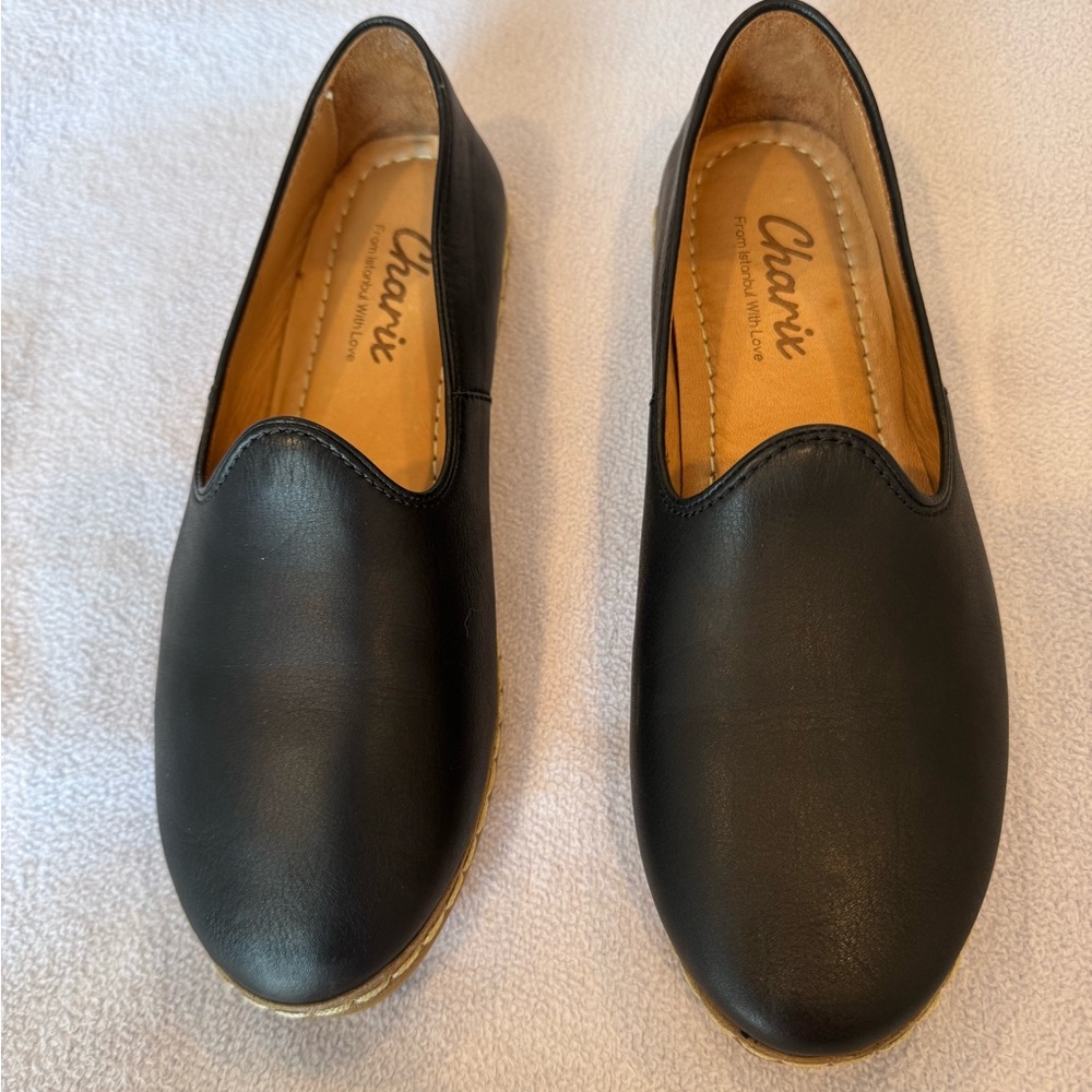 Charix solid Black Slip-On Loafers. Extremely comfortable and versatile